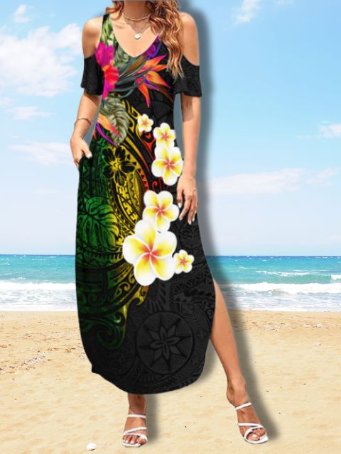 maxi hawaii black dress - Hawaiian Dresses for Women maxi hawaii black dress