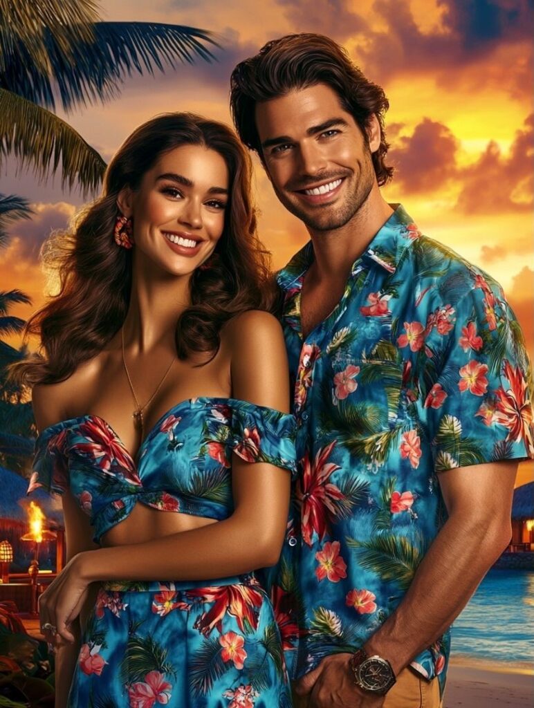 hawaii couple outfit - how to tie lavalava