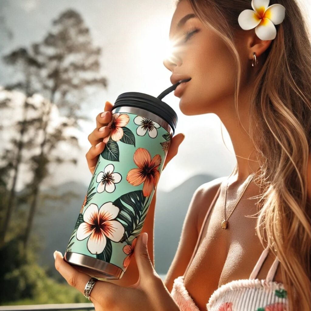 hydrate with tumbler in hawaii - what to pack for hawaii