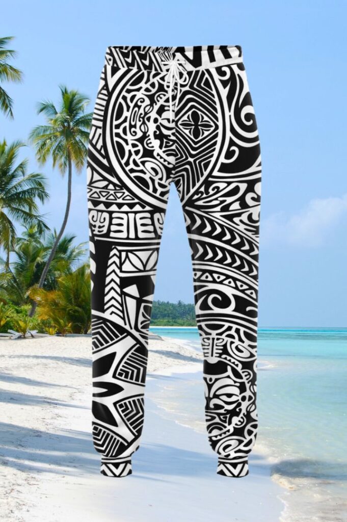 hawaiian shirt with white jogger pants - what pants to wear with a hawaiian shirt