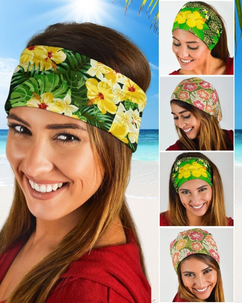 women hawaiian green bandana - women's hawaiian attire women hawaiian green bandana - women's hawaiian attire