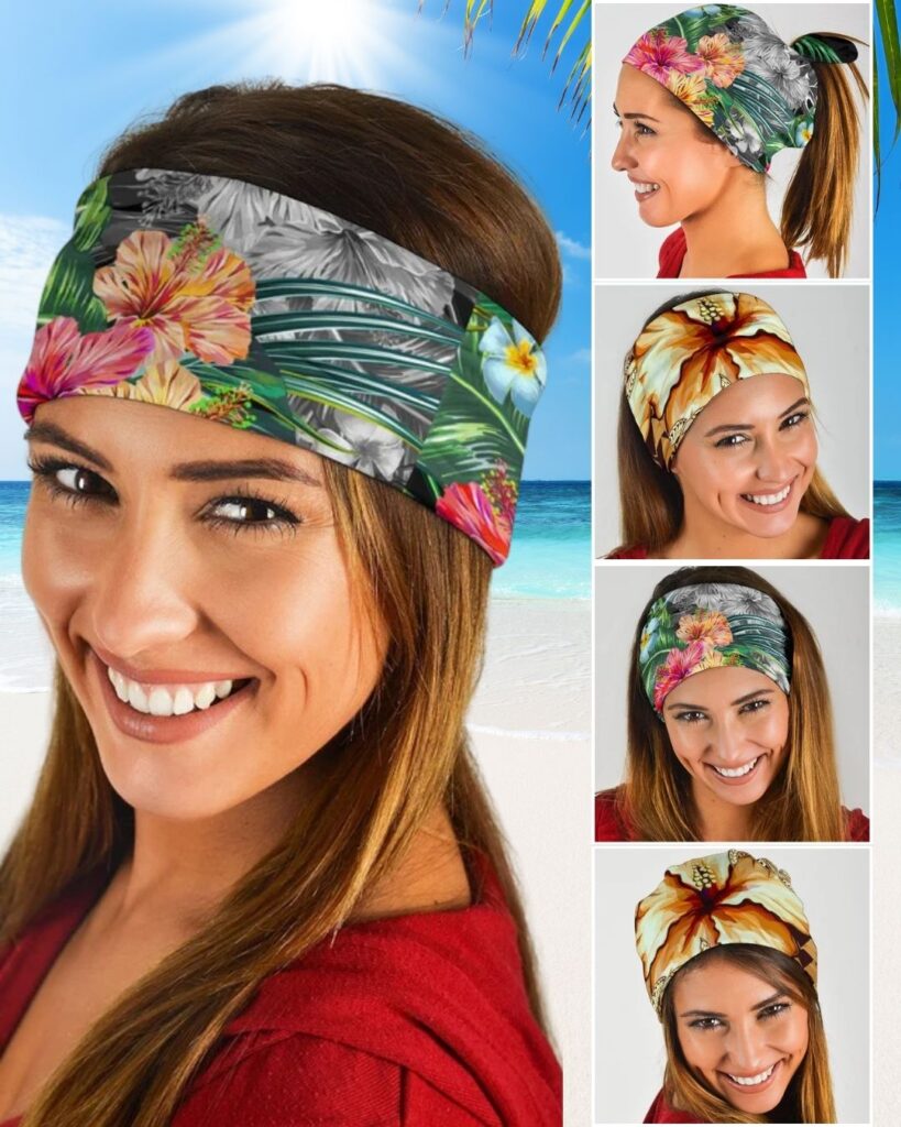 women hawaiian grey bandana - women's hawaiian attire women hawaiian grey bandana - women's hawaiian attire