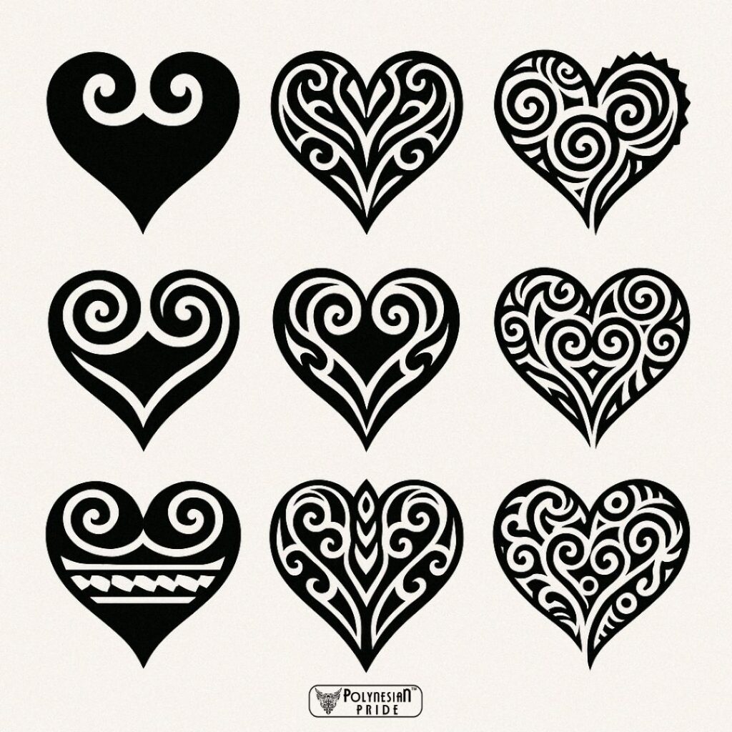 Manawa design - maori symbols