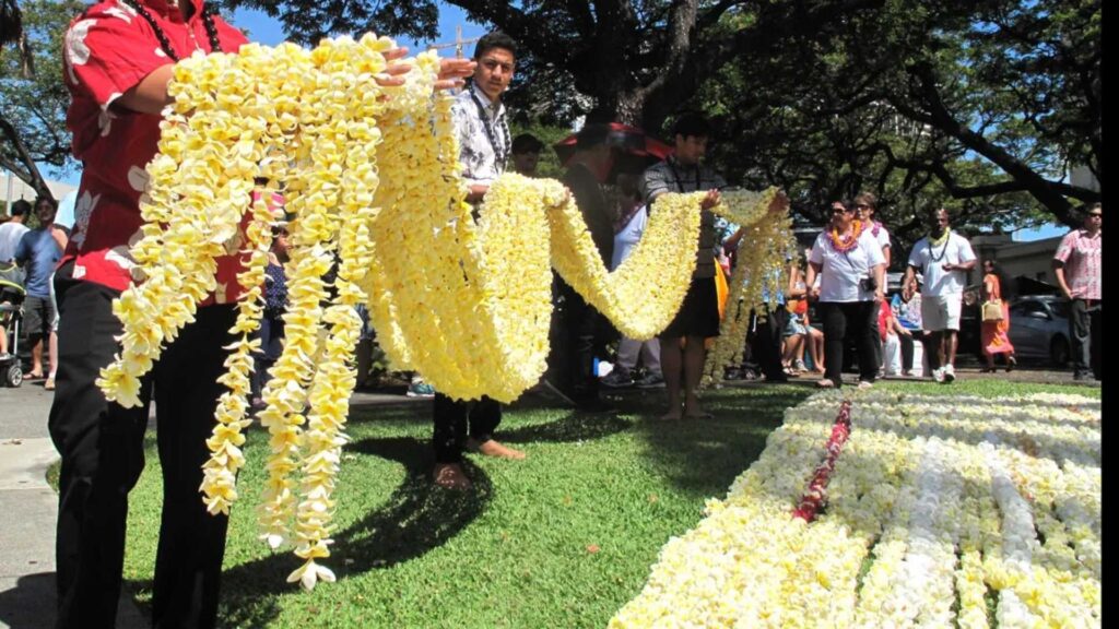 Royal Mausoleum on lei day - may day is lei day in hawaii Royal Mausoleum on lei day - may day is lei day in hawaii