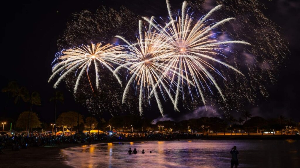 Haleiwa 4th of July Fireworks - Fourth of July in Hawaii Haleiwa 4th of July Fireworks - Fourth of July in Hawaii