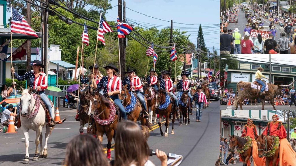 Makawao Rodeo Parade in maui 4th of july - Fourth of July in Hawaii Makawao Rodeo Parade in maui 4th of july - Fourth of July in Hawaii
