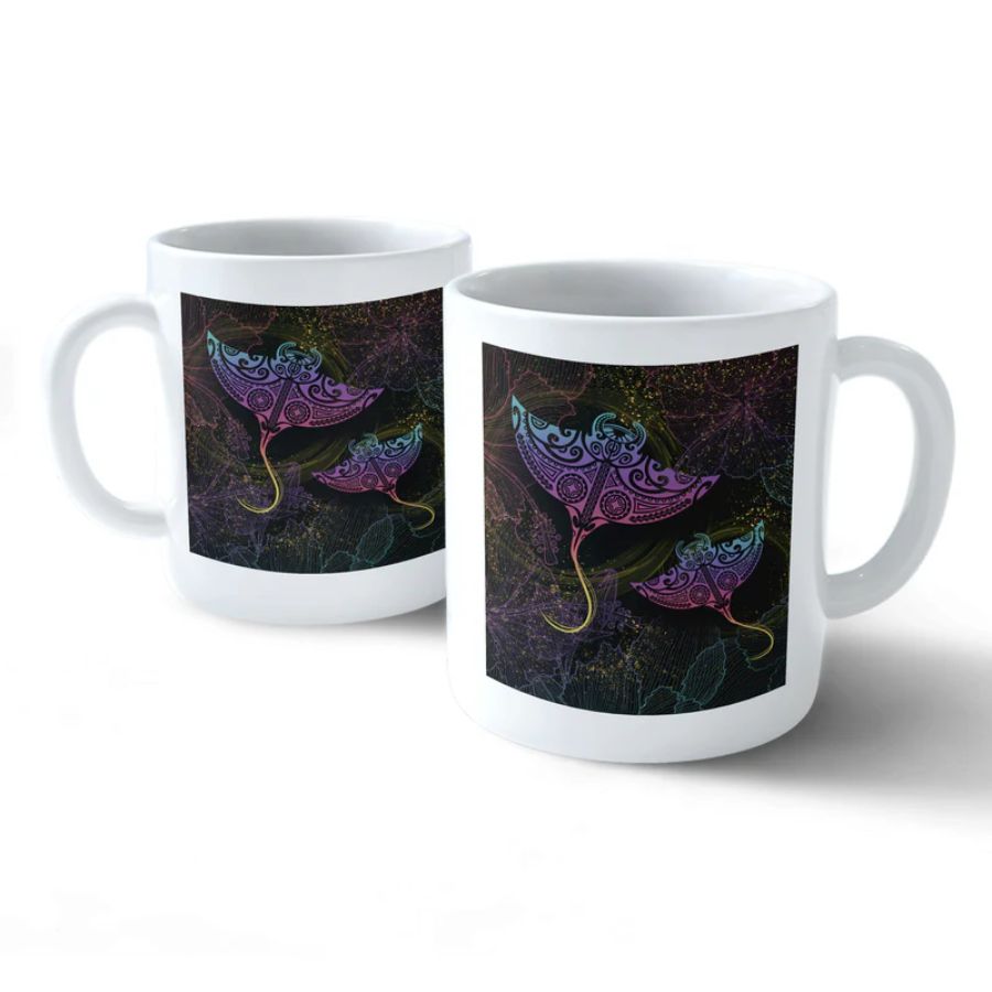 Hawaii Manta Ray Hibiscus Mug - hawaiian dress for party