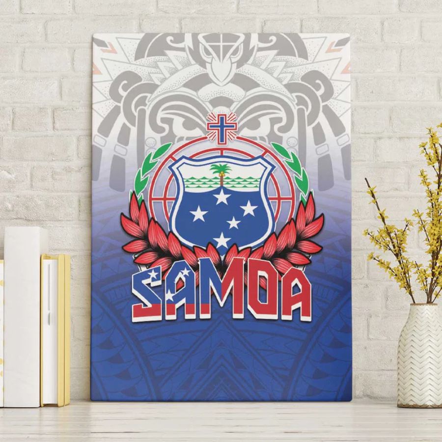 Samoa Rugby 2024 Pacific Canvas Wall Art Go Manu Samoa - hawaiian dress for party