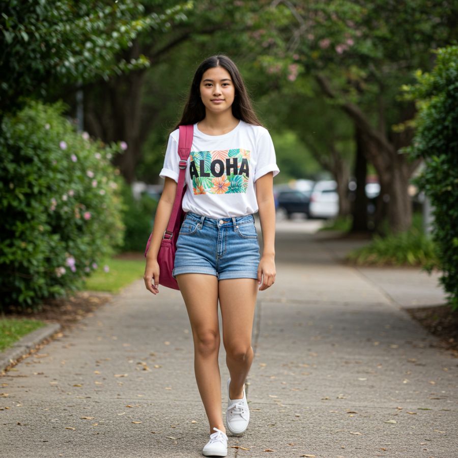 Tropical Tees middle school girl - Back to School Clothing for Island Student Tropical Tees middle school girl - Back to School Clothing for Island Student