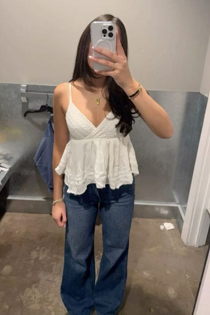 highschool girl outfit Strap Top - Back to School Clothing for Island Student highschool girl outfit Strap Top - Back to School Clothing for Island Student