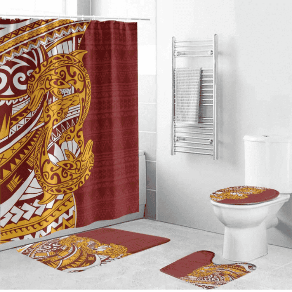 Couple Dolphins Maori Motif Bathroom Set LT9