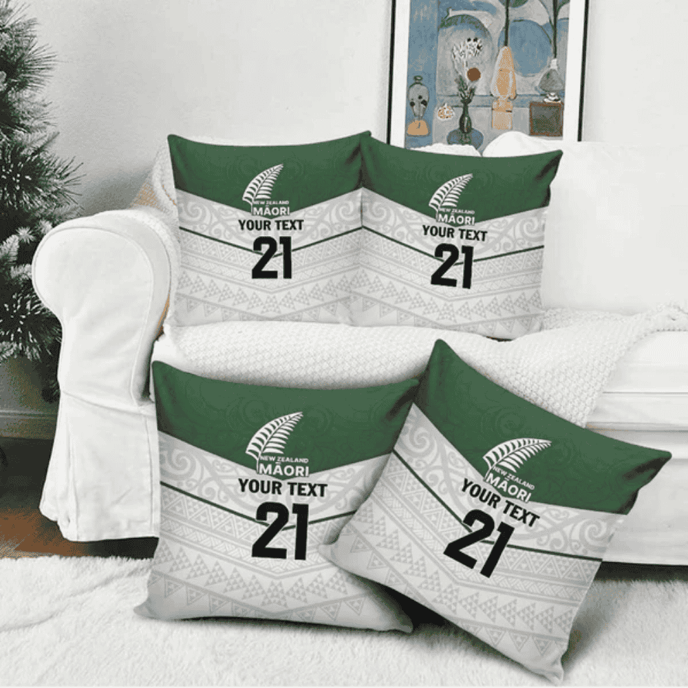 Custom New Zealand Maori Niho Taniwha Pillow Cover LT9