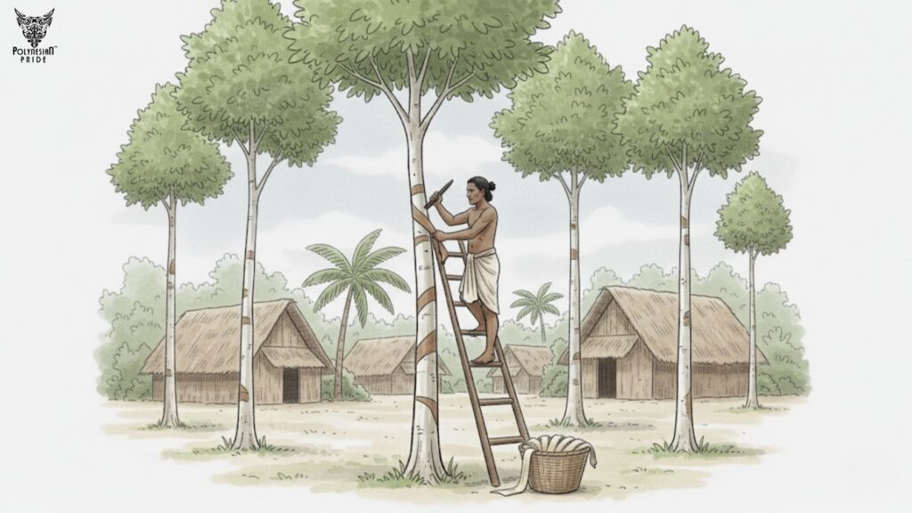 Harvesting the Bark - what is barkcloth Harvesting the Bark - what is barkcloth