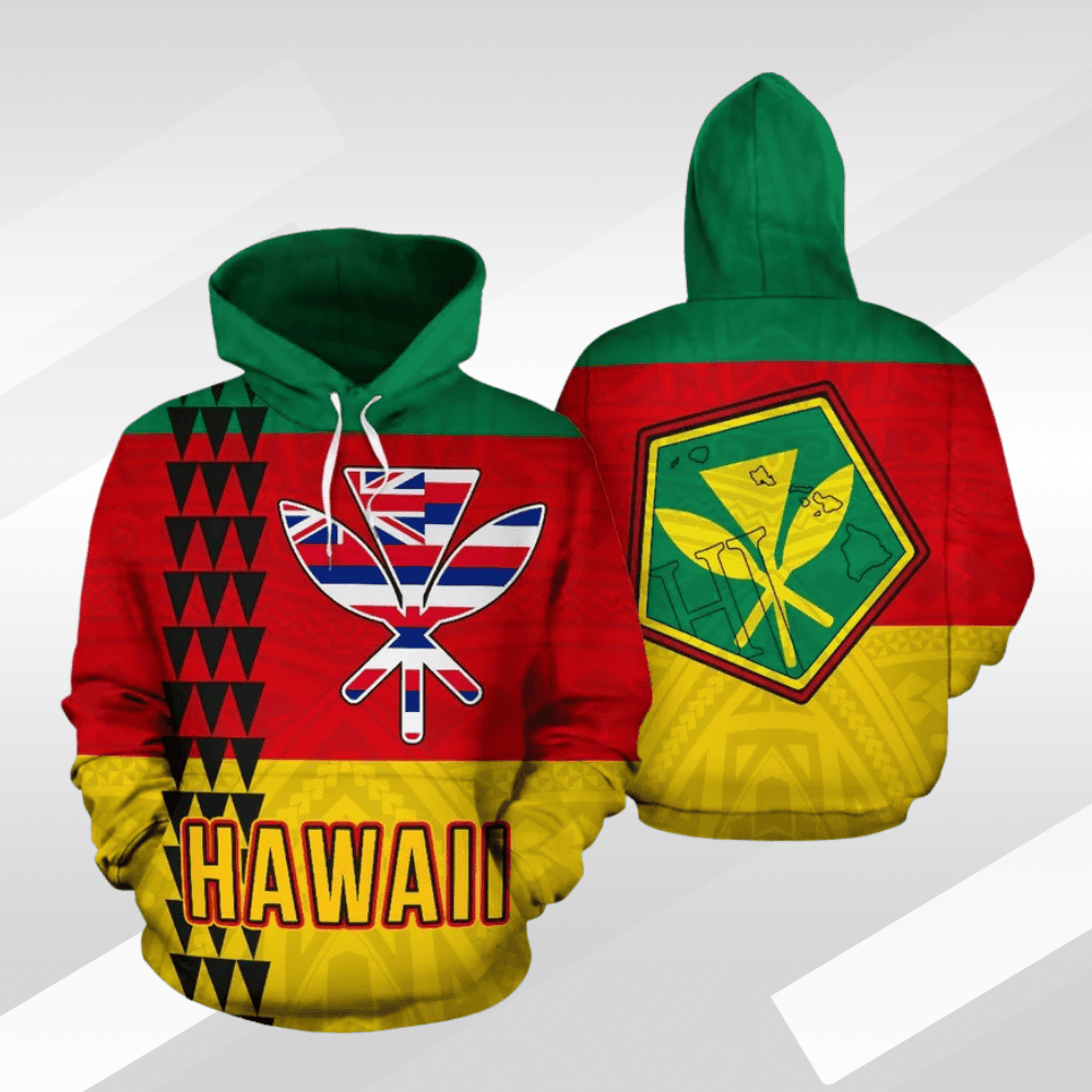 Hawaii Kanaka Flag Hoodie
