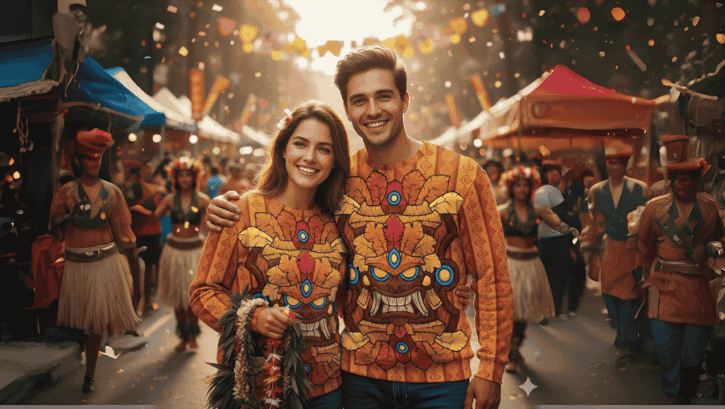 Hawaii sweatshirt in vibrant hues that emphasize the island and Maori culture - Hawaii Sweatshirt Hawaii sweatshirt in vibrant hues that emphasize the island and Maori culture.
