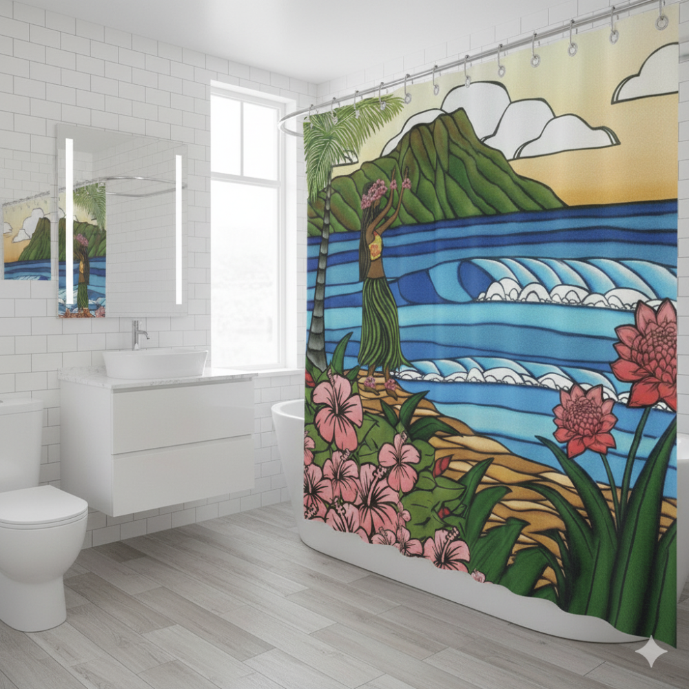 Hula Girl Shower Curtain