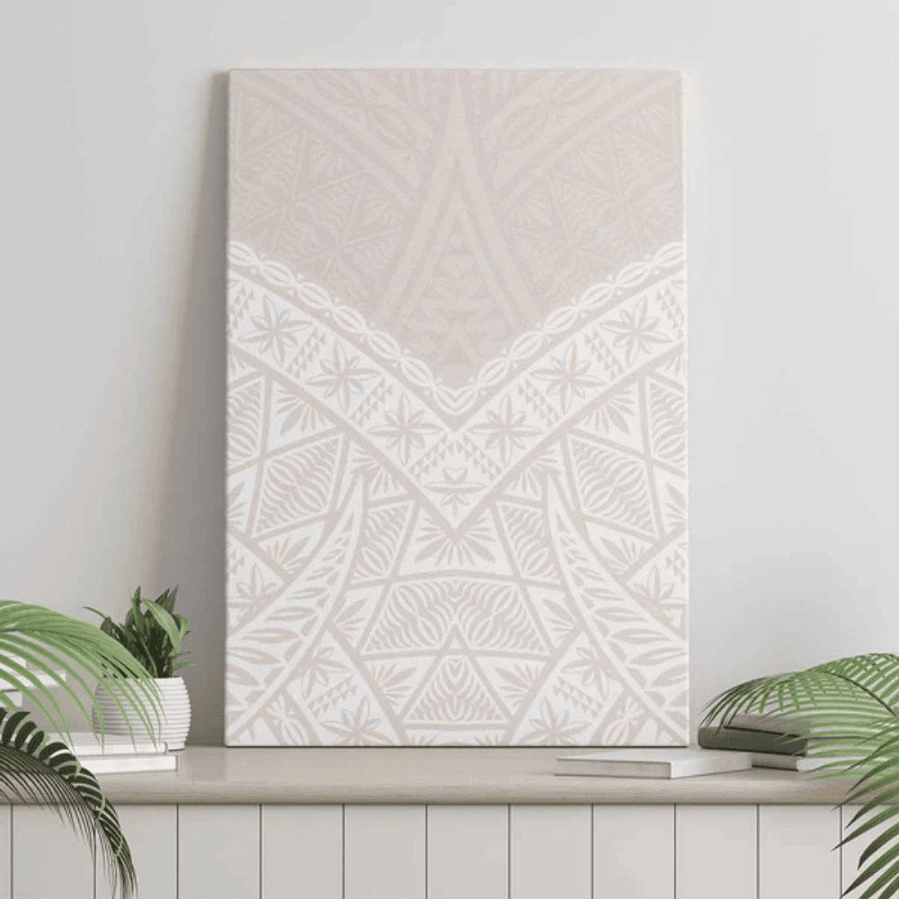 Lotu Tamaiti Tongan Polynesian Art Pattern Canvas Wall Art Traditional Tribal Motifs LT9
