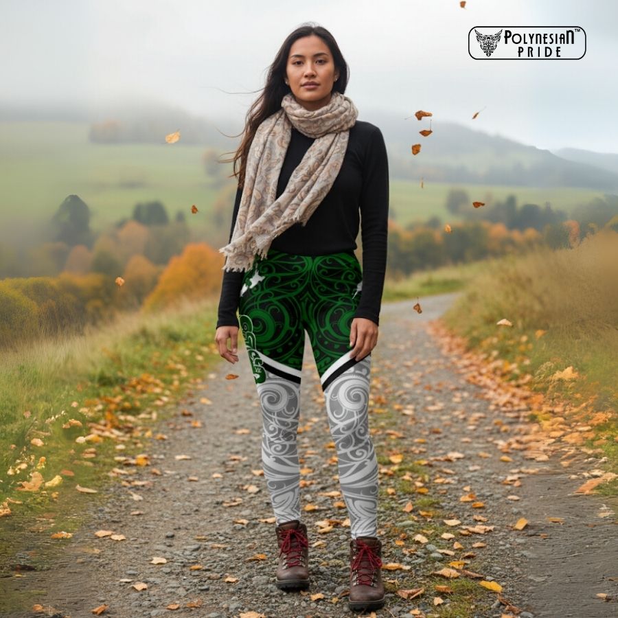New Zealand Maori Rugby Women Leggings - Autumn Clothing in New Zealand