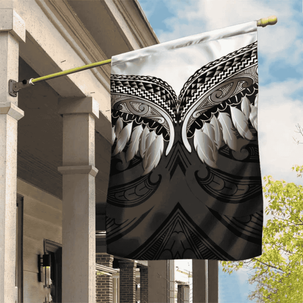 Poutama Korowai New Zealand Garden Flag Aotearoa Maori Tattoo LT14