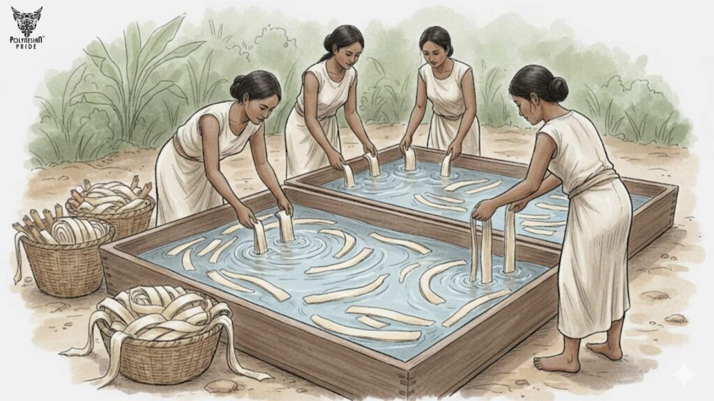 Soaking and Fermentation barkcloth - what is barkcloth Soaking and Fermentation barkcloth - what is barkcloth