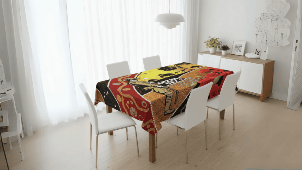 The NZ style patterned tablecloth creates a unique highlight for the dining room 1 - home decor The NZ-style-patterned tablecloth creates a unique highlight for the dining room