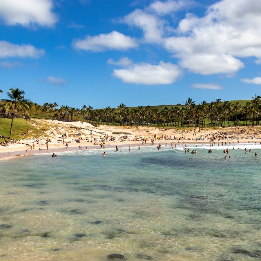 Anakena Beach - easter island Anakena Beach