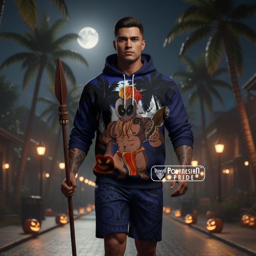 Halloween Trick Or Treat Kanaka Warrior Hoodie - hawaiian halloween costume Halloween Trick Or Treat Kanaka Warrior Hoodie - hawaiian halloween costume