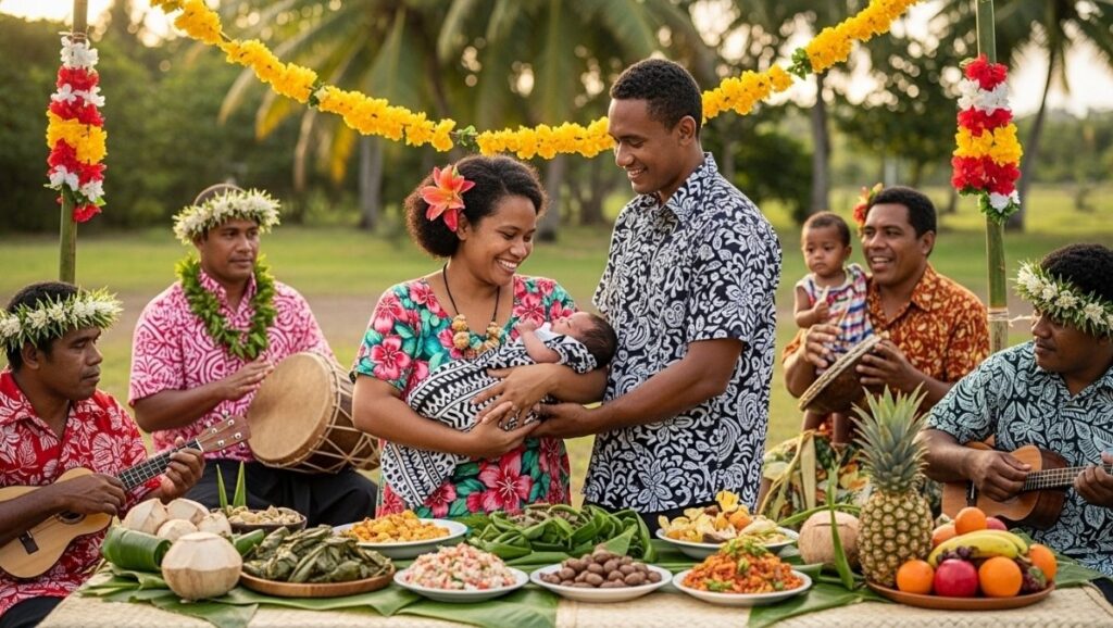 Music in Fijian villages celebrates every life stage from baby birth onward - Fiji Traditional Songs Music in Fijian villages celebrates every life stage, from baby birth onward