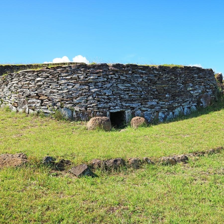 Orongo Ceremonial Village - easter island Orongo Ceremonial Village