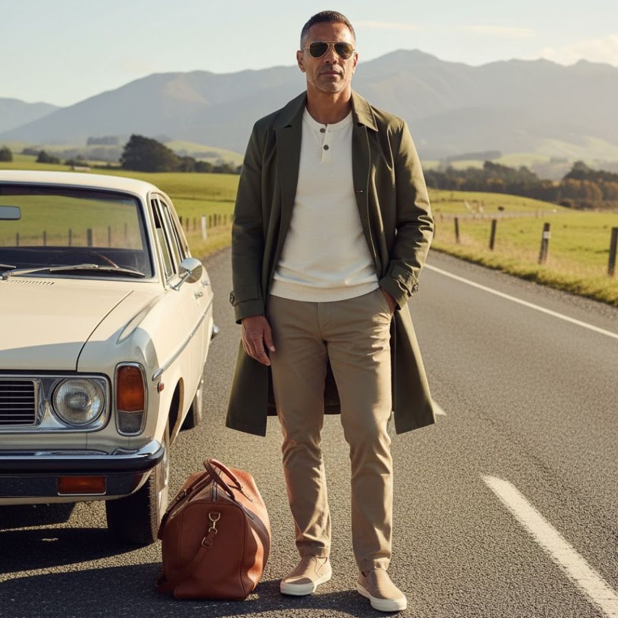 Road Trip outfit for men in autumn new zealand - Autumn Outfit Ideas in New Zealand Road Trip outfit for men in autumn new zealand - Autumn Outfit Ideas in New Zealand