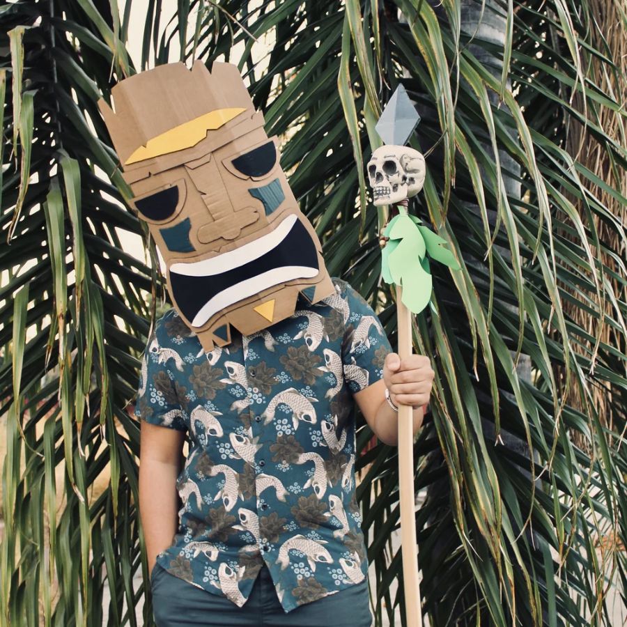 Tiki God halloween costume - hawaiian halloween costume Tiki God halloween costume - hawaiian halloween costume