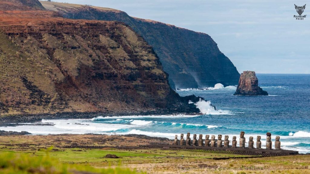 Where Is Easter Island - easter island A coastal view of Easter Island (Rapa Nui), showing volcanic cliffs and the Pacific Ocean - one of the world’s most remote inhabited islands.