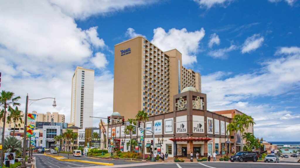 City treet in tumon bay guam