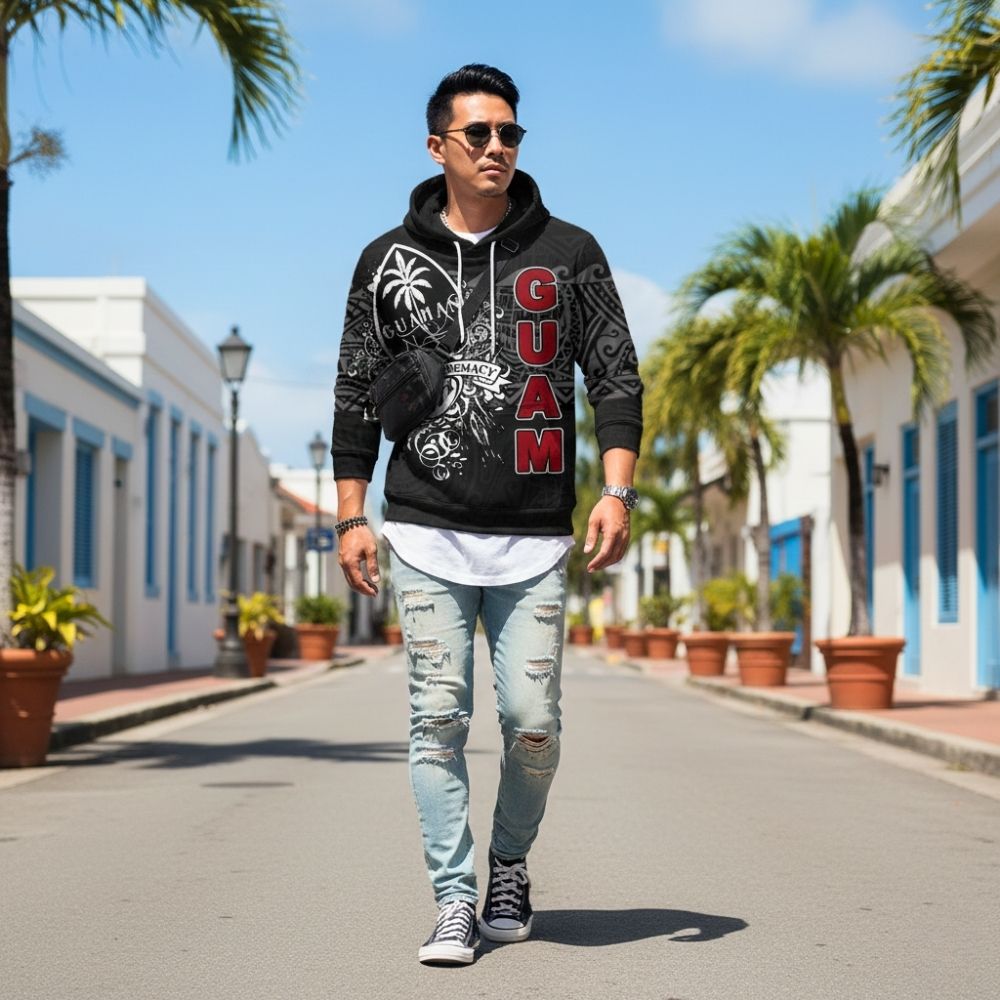 Guam Polynesian Hoodie Guaman Homeland