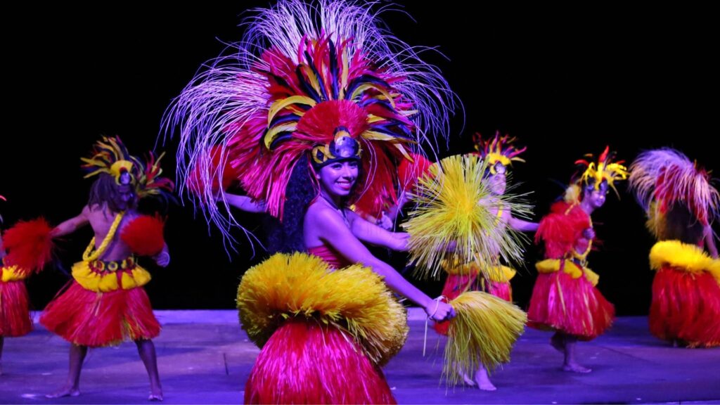 Traditional dancing performance in Guam