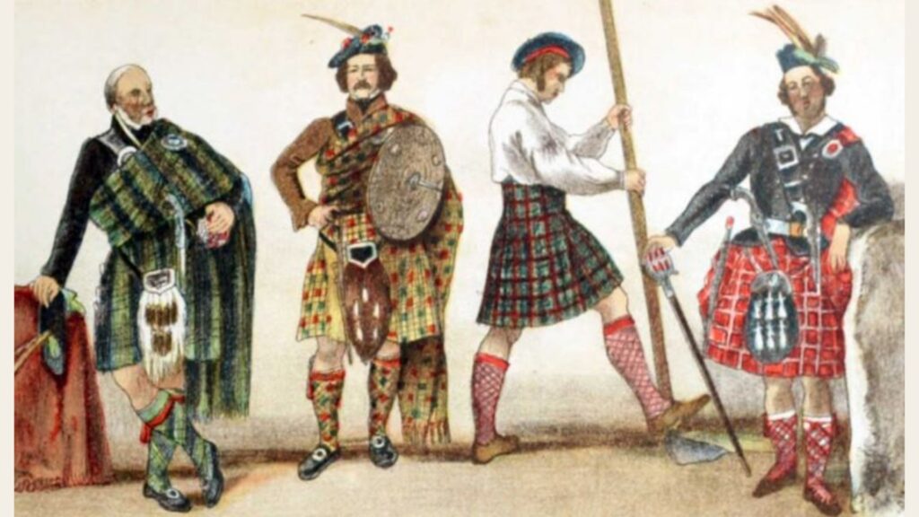 the origin of plaid pattern