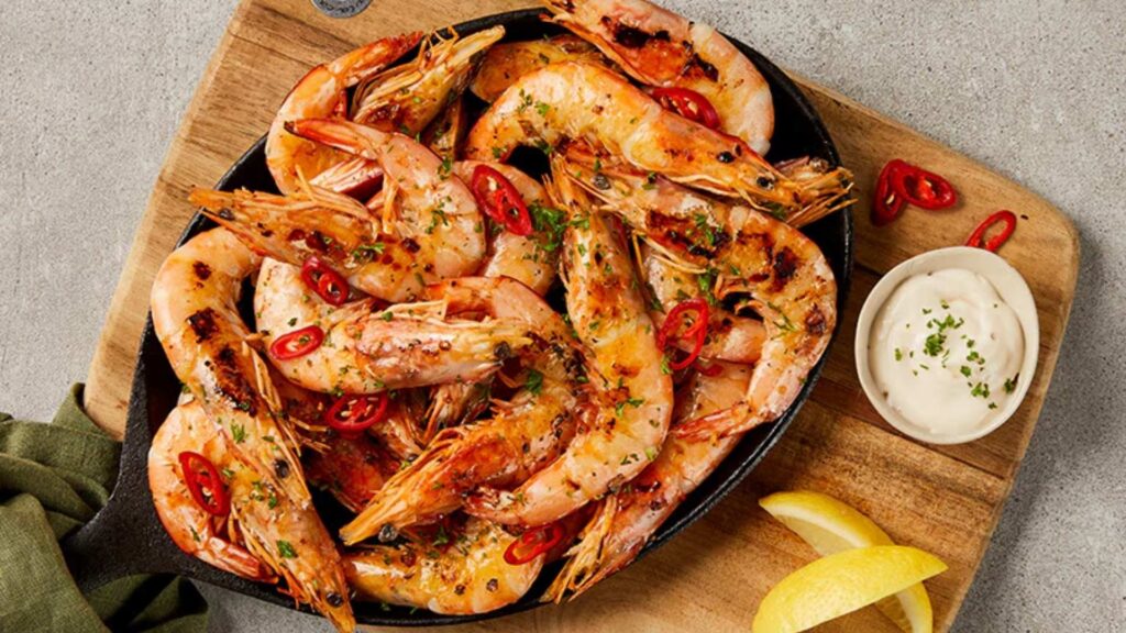Garlic & Herb Grilled Prawns