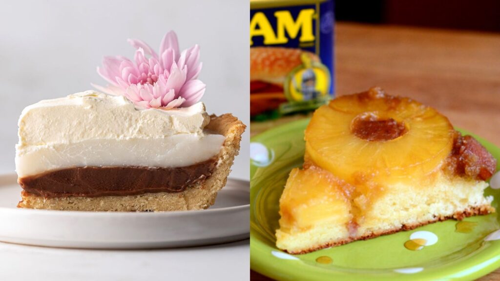 Haupia pie & pineapple upside-down cake