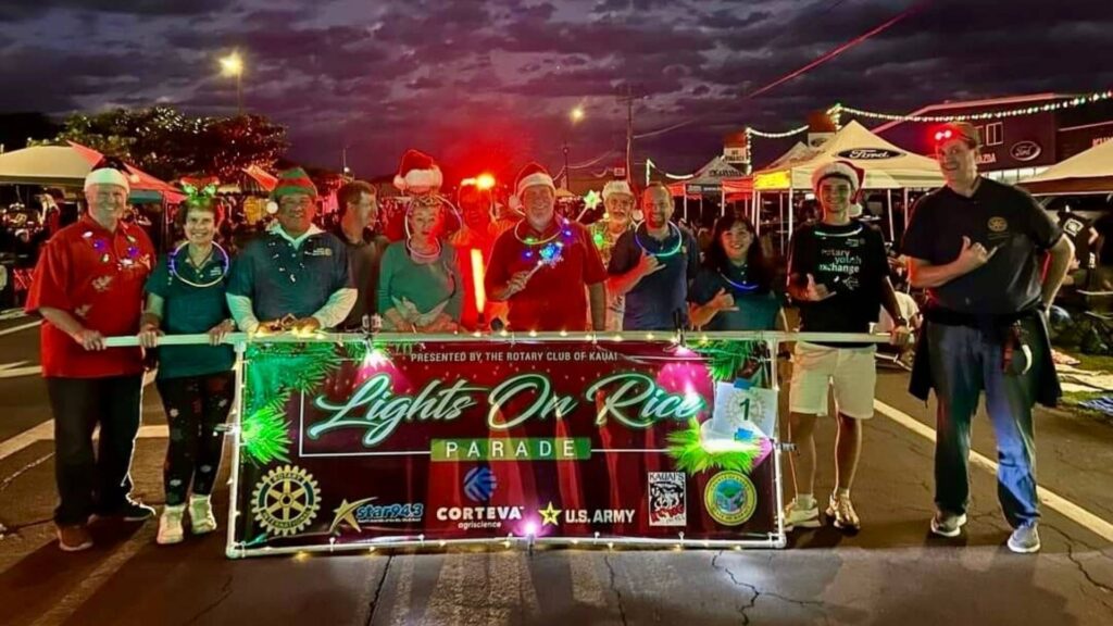 Lights on Rice Christmas Parade Kauaʻi Museum Christmas Craft Fair & Lights on Rice Parade